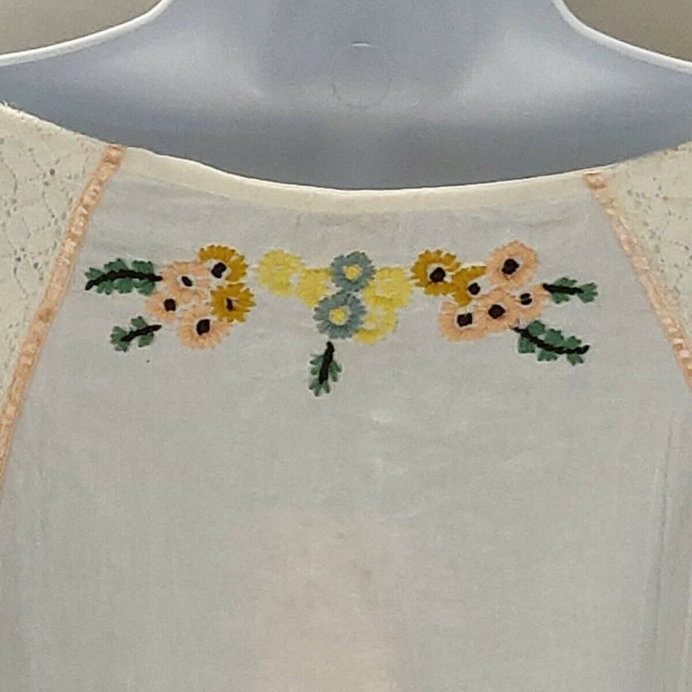 Free People Paris Picnic Patchwork Top Size M - Picture 8 of 15